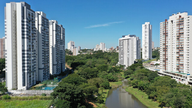 Beautiful view of Cascavel park in May, 2023. Goiania, Goias, Brazil 