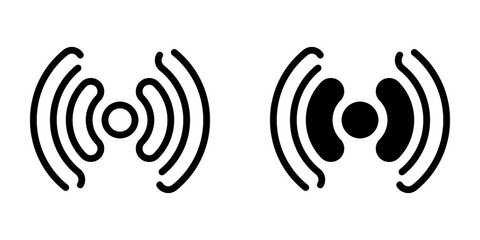 Wireless icon. sign for mobile concept and web design. vector illustration