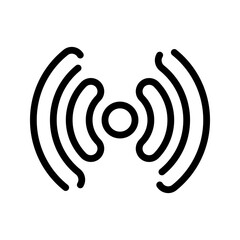 Wireless icon. sign for mobile concept and web design. vector illustration