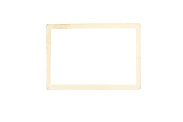 vintage photo frame texture png isolated picture postcard border