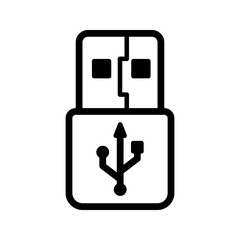 Usb icon. sign for mobile concept and web design. vector illustration