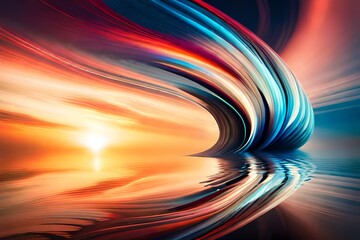 abstract background with waves