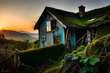 old house in the mountains