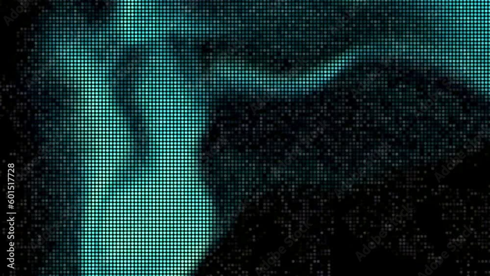 Canvas Prints moving spots in pixel image. motion. beautiful pixel glow on black background. moving spots of color