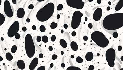 Modern abstract dynamic dots pattern. Trendy minimal vector template for design