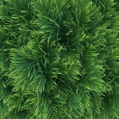 Naklejka na ściany i meble Green grass texture. Illustration AI Generative.