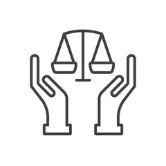 Justice Icon Sign Symbol