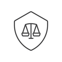 Justice Security Icon Sign Symbol