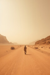Fototapeta na wymiar Solitude in the Desert