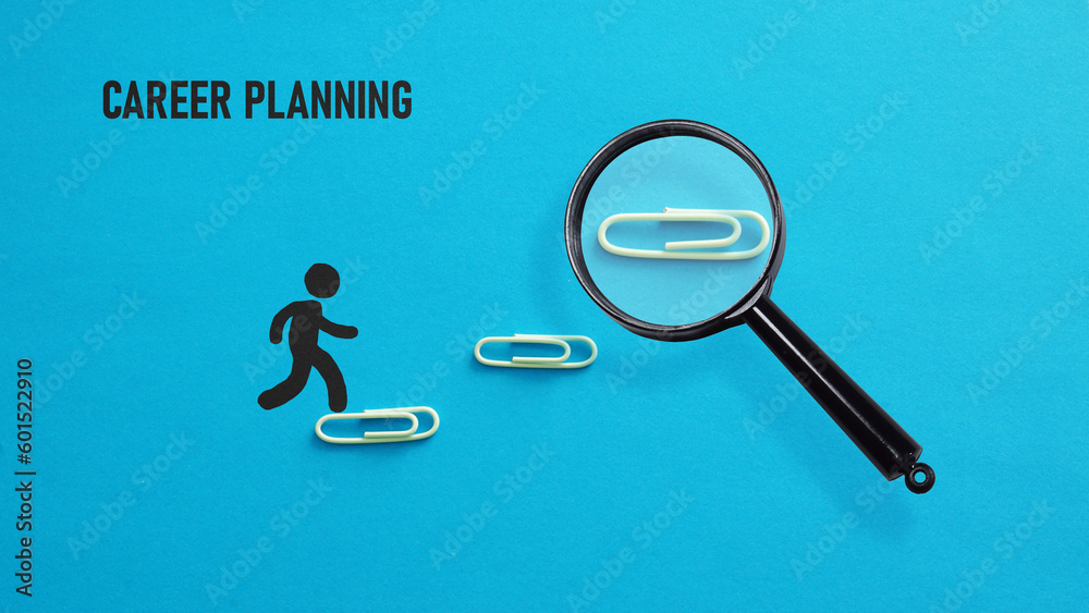 Poster career planning is shown using the text