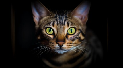 Twilight's Enigmatic Bengal: Sleek and Stealthy