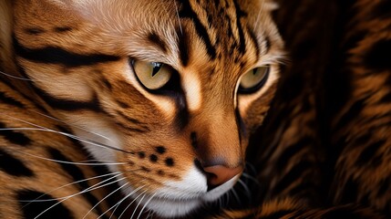 Nature's Artistry: Exquisite Bengal with Abstract Patterns