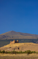 Fototapeta na wymiar La Calahorra castle with Sierra Nevada, Andalusia, Spain