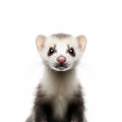 Adorable Portrait of a Baby Ferret Animal AI Generated