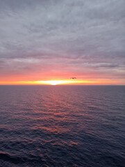 sunset over the sea
