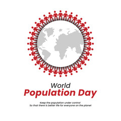World Population Day Vector social media post design