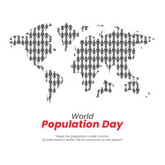 World Population Day Vector social media post design