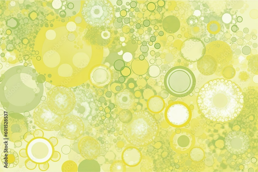 Poster colorful abstract background with overlapping circles generative ai