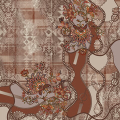 paisley design pattern animal print ethnic
