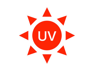 『UV』太陽アイコン：赤