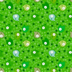 Cartoon summer animals seamless fish pattern for fabrics and kids clothes print and linens and wrapping paper