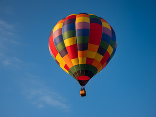 Fototapeta premium Heißluftballon im Himmel von Generative AI