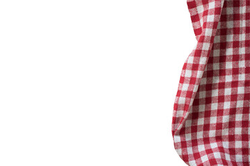 part of checkered napkin, untucked with transparencies, PNG format