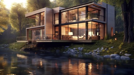 Obraz premium Modern House Design Exterior