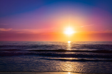 Sun Set on the Beach