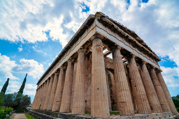Naklejka premium Temple of Hephaestus in Ancient Agora, Athens, Greece