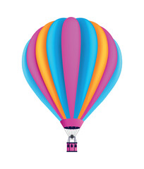 Naklejka premium Colorful air balloon