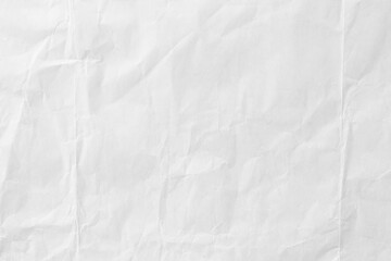White paper sheet texture background with crumpled wrinkled and rough pattern, empty blank paper page material for any design