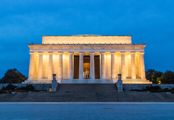 Lincoln Memorial at dawn in Washington DC