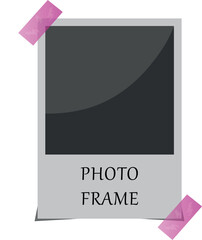 Photo frame style illustration design