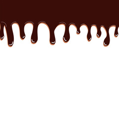 melted chocolate dripping illustration design