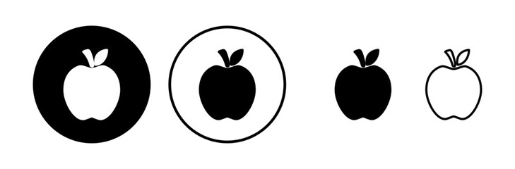 Apple icon vector. apple symbol