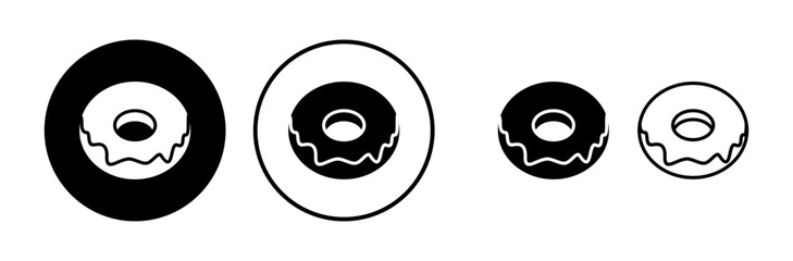Donut icon vector. doughnut icon. donut logo
