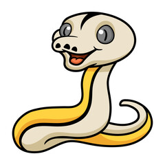 Fototapeta premium Cute reticulated motley tiger platinum cartoon