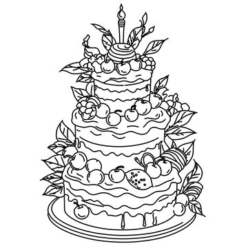 recommend clip art: wedding cake fruit cake