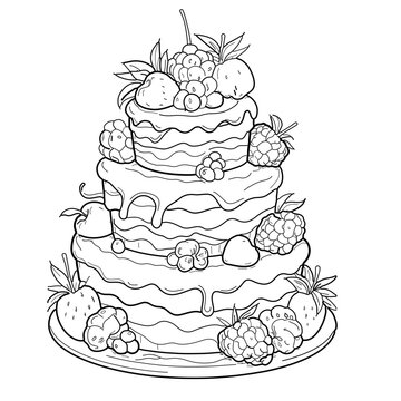 recommend clip art: wedding cake fruit cake