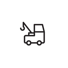 Repair Service Truck Outline Icon
