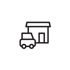 Repair Vehicle Car Outline Icon