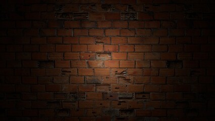 brick wall, old, ray of light