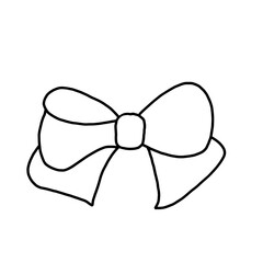 white bow