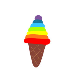 rainbow ice cream