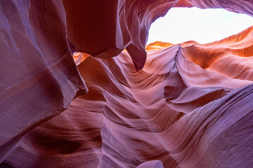 Lower Antelope Canyon a Natural attraction in the Navajo Reservation near Page, Arizona USA