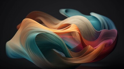 Abstract colored background. Color mixing concept. AI generated, human enhanced.