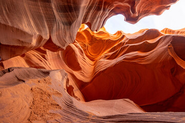 Lower Antelope Canyon a Natural attraction in the Navajo Reservation near Page, Arizona USA
