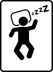 Sleep design over white background, vector illustration