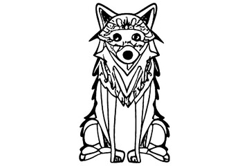 illustration of a wolf